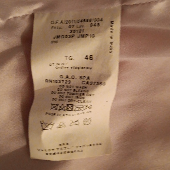 Armani Collezioni lilac lambskin jacket - Picture 7 of 9